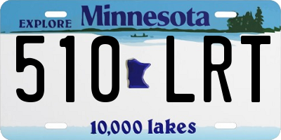 MN license plate 510LRT