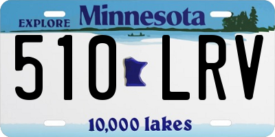 MN license plate 510LRV