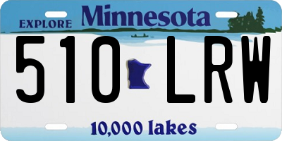 MN license plate 510LRW
