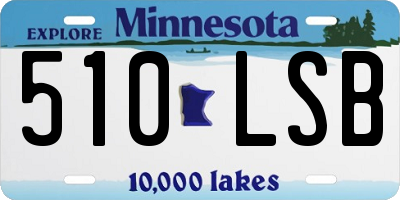 MN license plate 510LSB