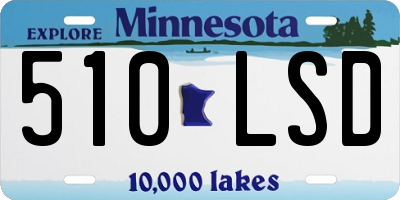 MN license plate 510LSD