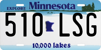 MN license plate 510LSG