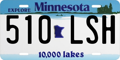 MN license plate 510LSH