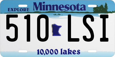 MN license plate 510LSI