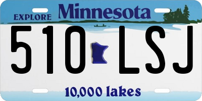 MN license plate 510LSJ