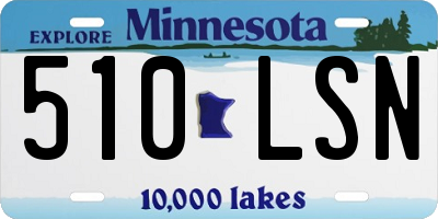 MN license plate 510LSN