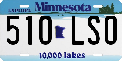 MN license plate 510LSO
