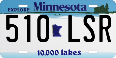 MN license plate 510LSR
