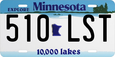 MN license plate 510LST