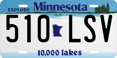 MN license plate 510LSV