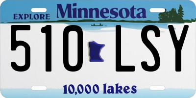 MN license plate 510LSY
