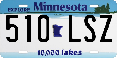 MN license plate 510LSZ