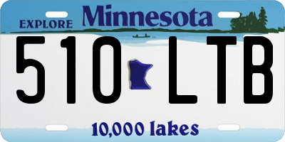 MN license plate 510LTB