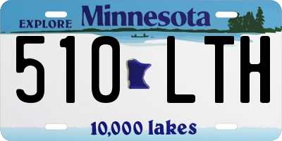MN license plate 510LTH