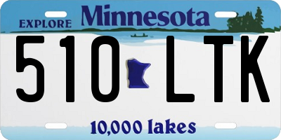 MN license plate 510LTK