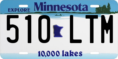 MN license plate 510LTM