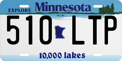 MN license plate 510LTP