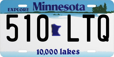 MN license plate 510LTQ