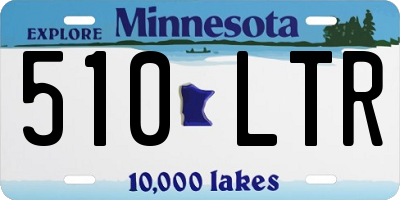 MN license plate 510LTR