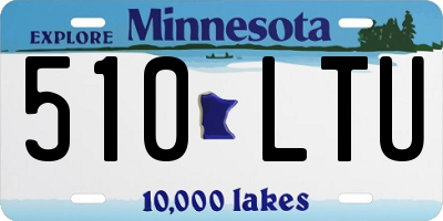 MN license plate 510LTU