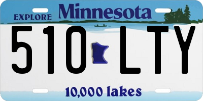 MN license plate 510LTY