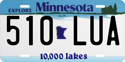 MN license plate 510LUA