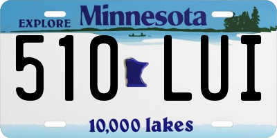 MN license plate 510LUI