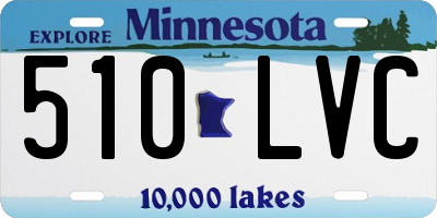 MN license plate 510LVC