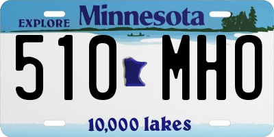 MN license plate 510MHO