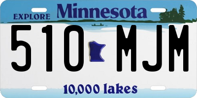 MN license plate 510MJM