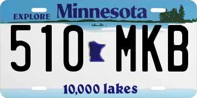 MN license plate 510MKB