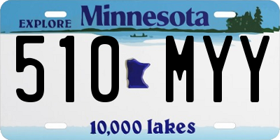 MN license plate 510MYY