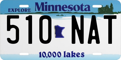 MN license plate 510NAT