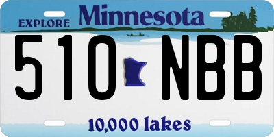 MN license plate 510NBB