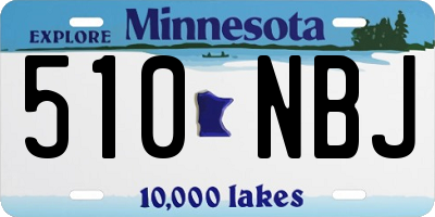 MN license plate 510NBJ