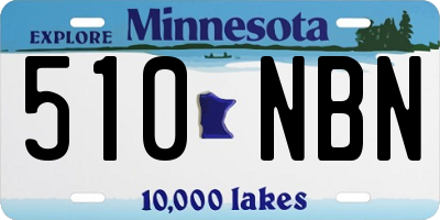 MN license plate 510NBN