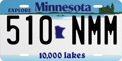 MN license plate 510NMM