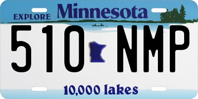 MN license plate 510NMP