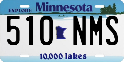 MN license plate 510NMS