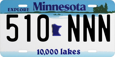 MN license plate 510NNN
