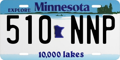 MN license plate 510NNP