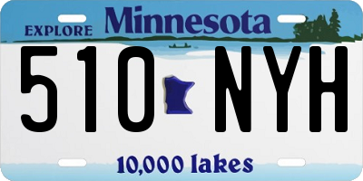 MN license plate 510NYH