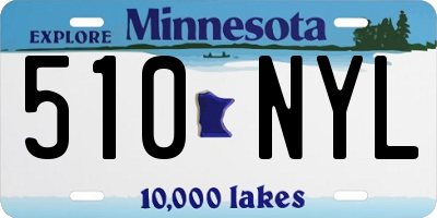 MN license plate 510NYL