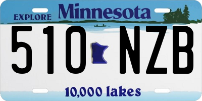 MN license plate 510NZB