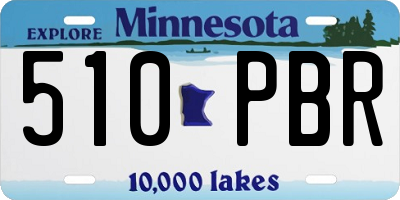 MN license plate 510PBR