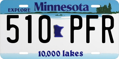 MN license plate 510PFR