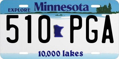 MN license plate 510PGA