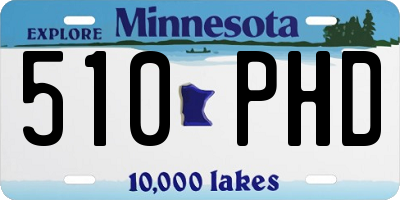 MN license plate 510PHD