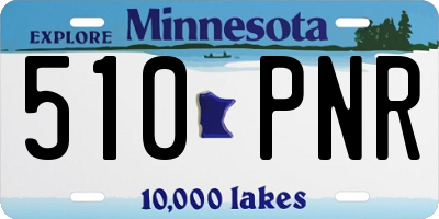 MN license plate 510PNR