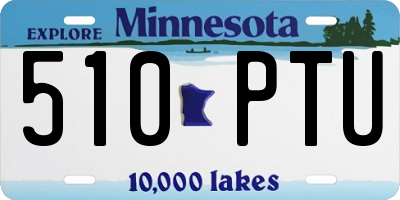 MN license plate 510PTU
